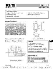 RF2512 datasheet pdf RF Micro Devices