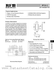 RF2513 datasheet pdf RF Micro Devices