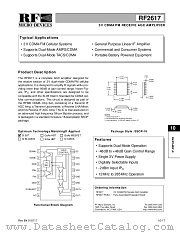 RF2617 datasheet pdf RF Micro Devices