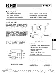 RF2627 datasheet pdf RF Micro Devices