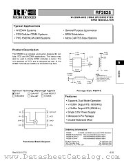 RF2638 datasheet pdf RF Micro Devices