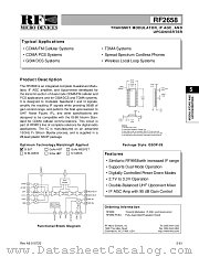RF2658 datasheet pdf RF Micro Devices