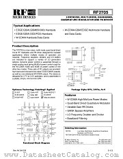 RF2705PCBA-41X datasheet pdf RF Micro Devices