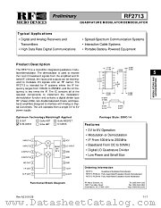 RF2713 datasheet pdf RF Micro Devices