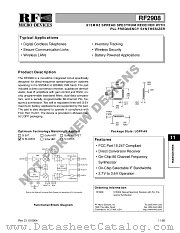 RF2908 datasheet pdf RF Micro Devices