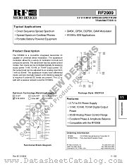 RF2909 datasheet pdf RF Micro Devices