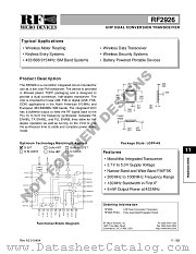 RF2926 datasheet pdf RF Micro Devices