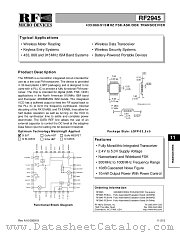 RF2945 datasheet pdf RF Micro Devices
