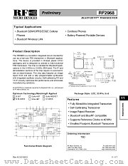 RF2968 datasheet pdf RF Micro Devices