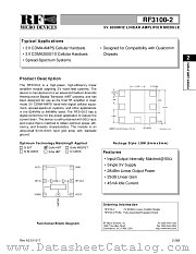 RF3100-2 datasheet pdf RF Micro Devices