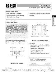 RF3100-3 datasheet pdf RF Micro Devices