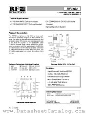 RF3163 datasheet pdf RF Micro Devices