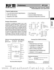 RF3321PCBA datasheet pdf RF Micro Devices