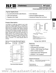 RF3322 datasheet pdf RF Micro Devices