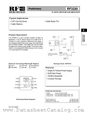 RF3330PCBA datasheet pdf RF Micro Devices