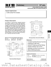 RF3404PCBA datasheet pdf RF Micro Devices