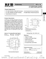 RF5176PCBA datasheet pdf RF Micro Devices