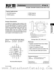 RF9678PCBA datasheet pdf RF Micro Devices