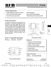RF9938PCBA datasheet pdf RF Micro Devices