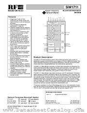 SIW1711FIF-T13 datasheet pdf RF Micro Devices