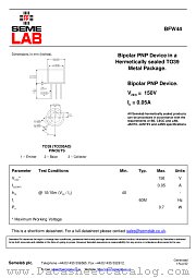 BFW44 datasheet pdf SemeLAB