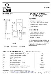 BUP56 datasheet pdf SemeLAB