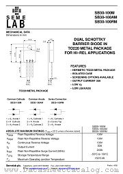 SB30-100MA datasheet pdf SemeLAB