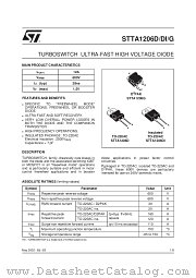 STTA1206G datasheet pdf SGS Thomson Microelectronics
