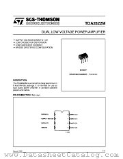 TDA2822M datasheet pdf SGS Thomson Microelectronics