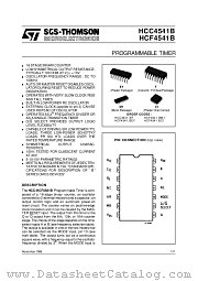 HCC4541B datasheet pdf SGS Thomson Microelectronics