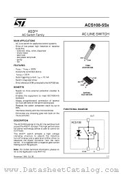 ACS108-5SX datasheet pdf SGS Thomson Microelectronics