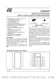74VHC373 datasheet pdf SGS Thomson Microelectronics