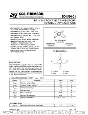 SD1530-01 datasheet pdf SGS Thomson Microelectronics