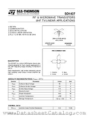SD1437 datasheet pdf SGS Thomson Microelectronics