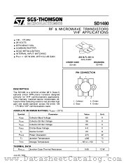 SD1480 datasheet pdf SGS Thomson Microelectronics