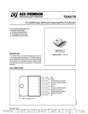TDA2170 datasheet pdf SGS Thomson Microelectronics