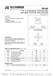 SD1390 datasheet pdf SGS Thomson Microelectronics