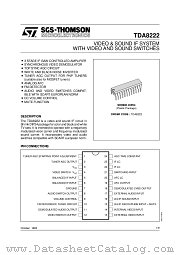 TDA8222 datasheet pdf SGS Thomson Microelectronics