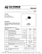 S25XXXH datasheet pdf SGS Thomson Microelectronics