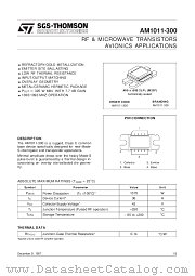 AM1011-300 datasheet pdf SGS Thomson Microelectronics