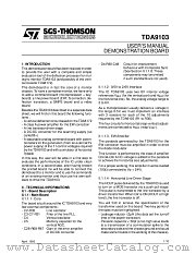 TDA9103 datasheet pdf SGS Thomson Microelectronics