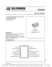 STV8225 datasheet pdf SGS Thomson Microelectronics