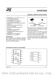 74VHCT02A datasheet pdf SGS Thomson Microelectronics