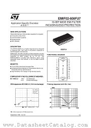 EMIF02-600FU7 datasheet pdf SGS Thomson Microelectronics