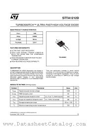 STTA1212D datasheet pdf SGS Thomson Microelectronics