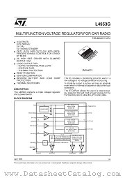 L4953G datasheet pdf SGS Thomson Microelectronics