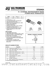 STD3N25 datasheet pdf SGS Thomson Microelectronics