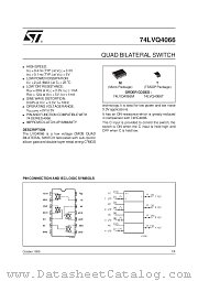 74LVQ4066 datasheet pdf SGS Thomson Microelectronics