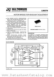 L9907N datasheet pdf SGS Thomson Microelectronics
