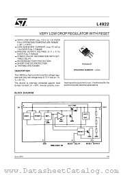 L4922 datasheet pdf SGS Thomson Microelectronics